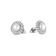 Sparkling Pearl Studs Silver