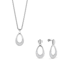 Arctic Pave Set Oval Silver