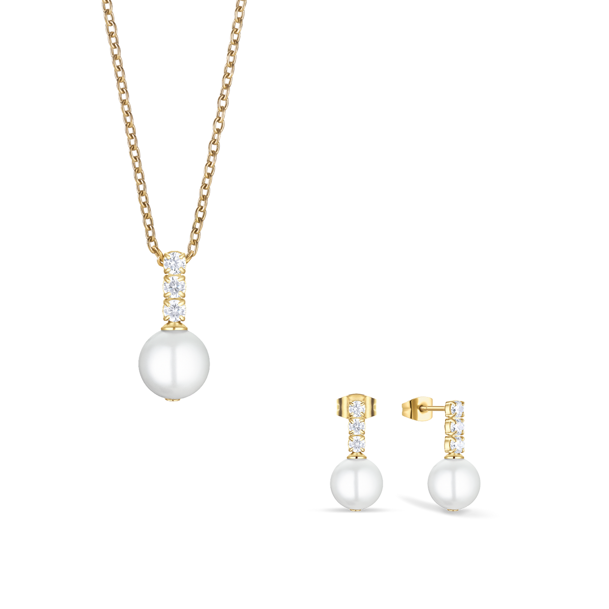 Arctic Pearl Set Gold