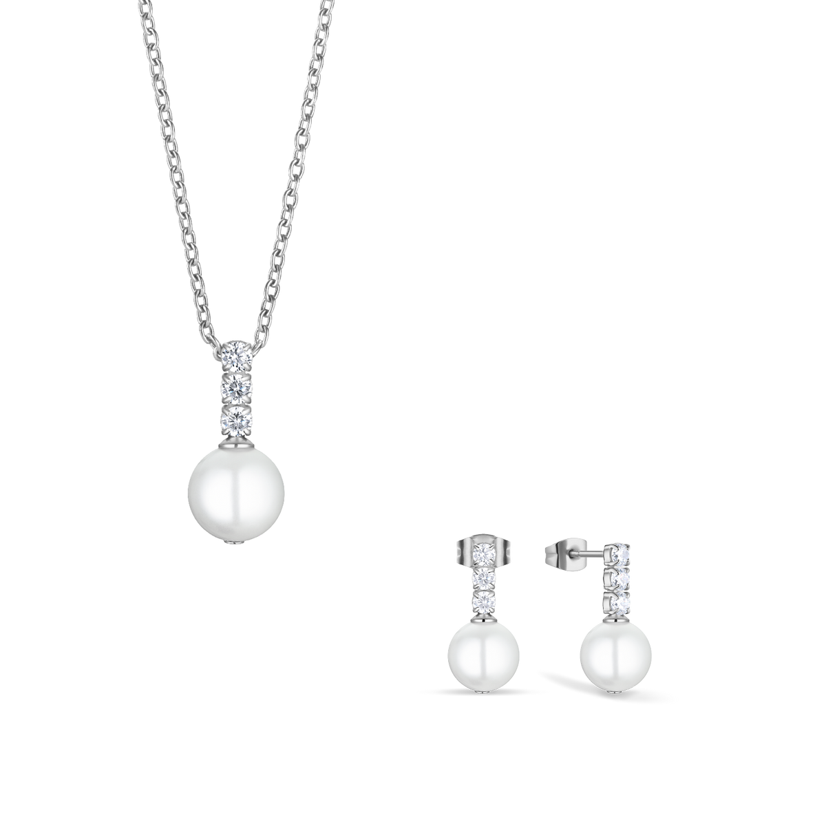 Arctic Pearl Set Silver