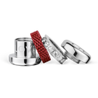 Love silver/red