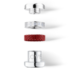 Love silver/red