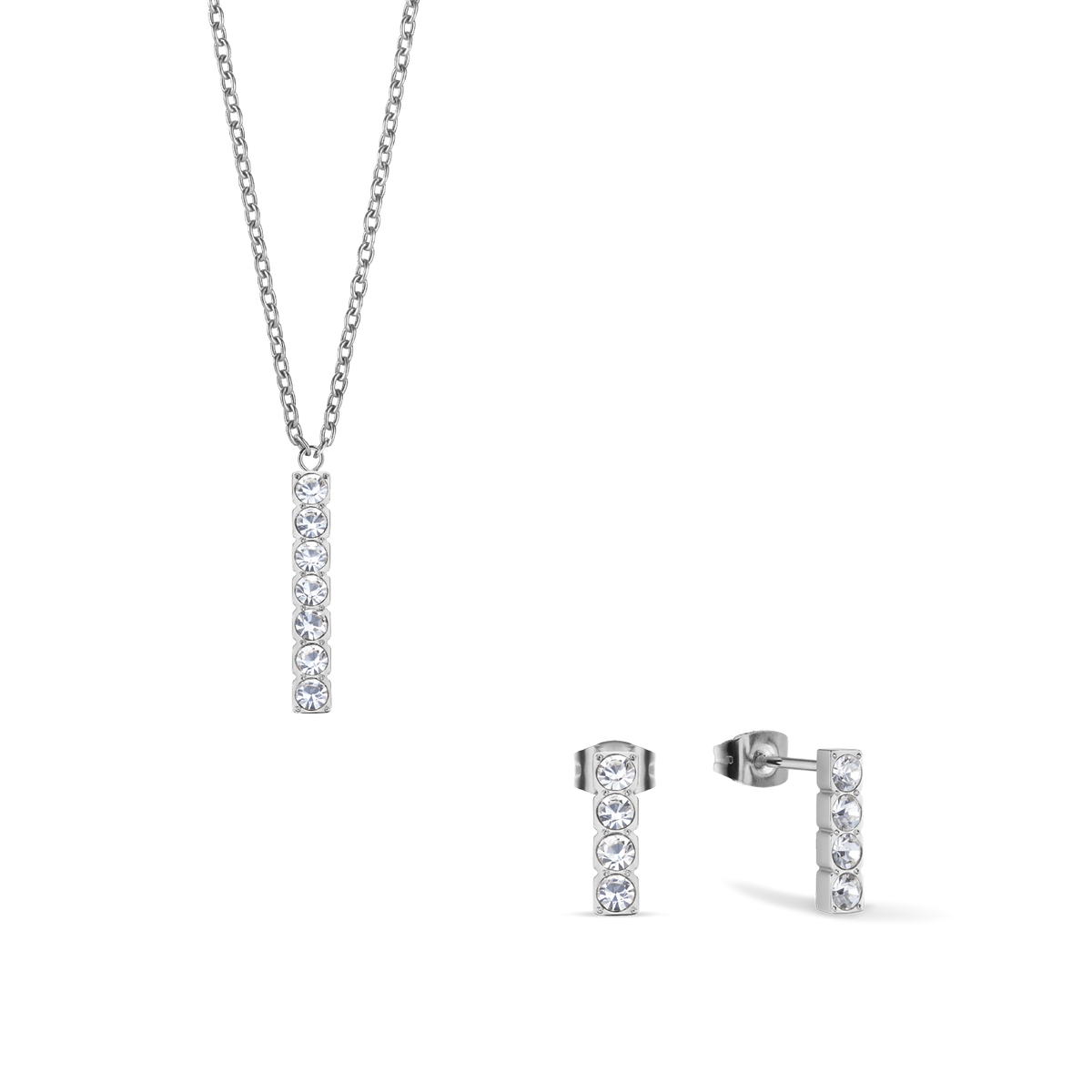 Pave Set Silver